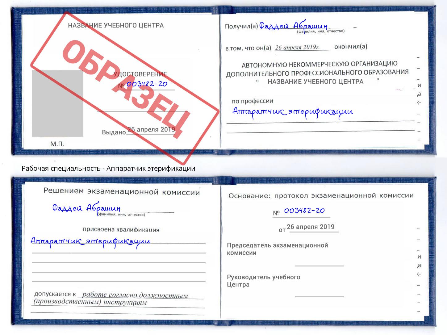 Аппаратчик этерификации Новодвинск